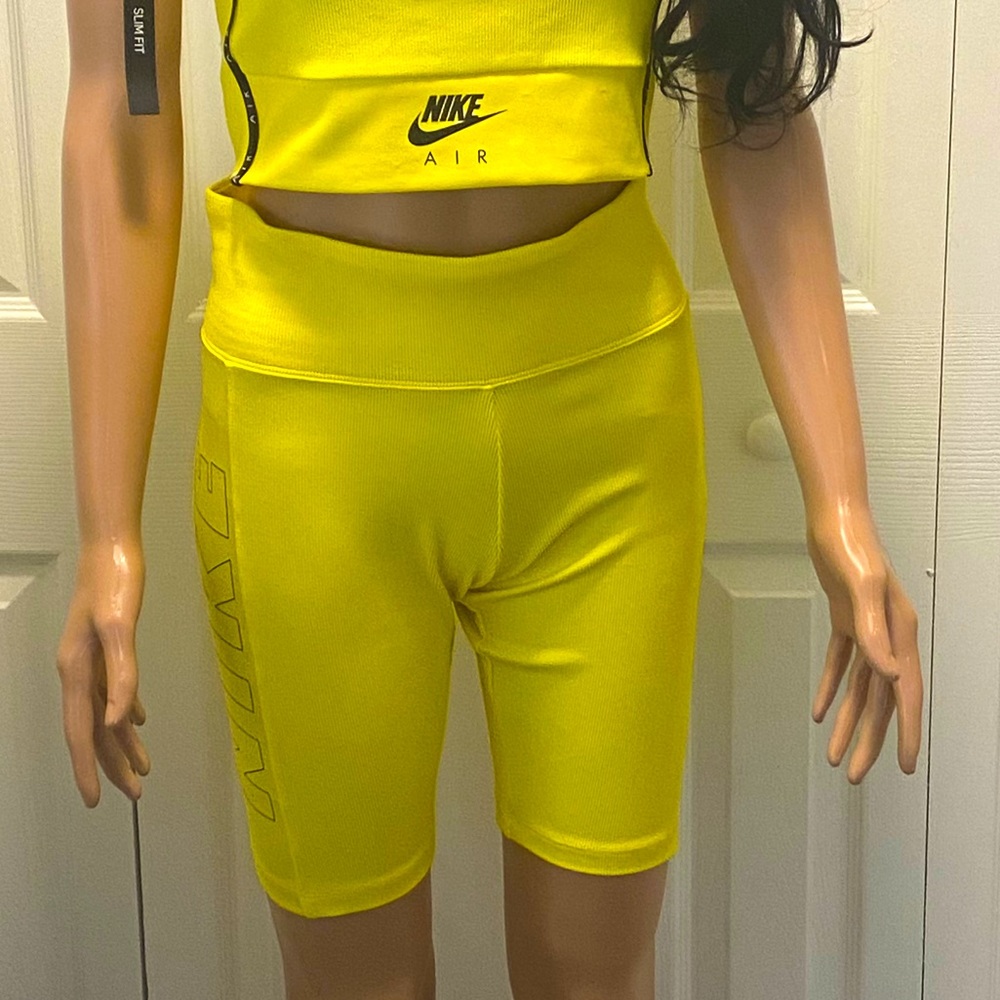 Yellow Nike Air Bike Shorts size Medium